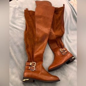 Brand New Wide Calf Brown Boots